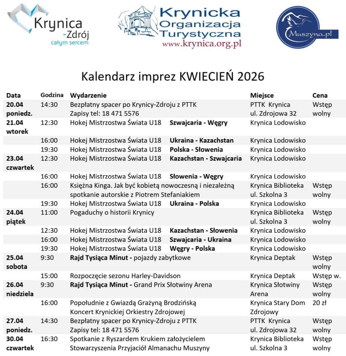 Imprezy-Krynica-2026-kwiecień